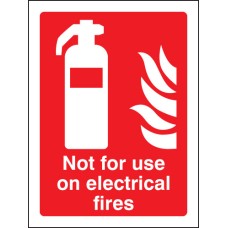 Not for Use On Electrical Fires Not for Use On Electrical Fires