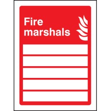 Fire Marshals (Space for 5 People) Fire Marshals (Space for 5 People)
