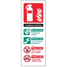 CO2 Carbon Dioxide Extinguisher Identification CO2 Carbon Dioxide Extinguisher Identification