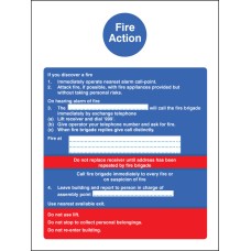 Fire Action with Lift (Dialled Manually) Fire Action with Lift (Dialled Manually)