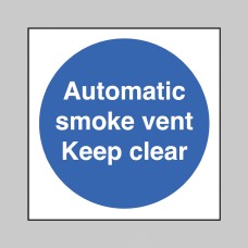 Automatic smoke Vent - Keep Clear - 