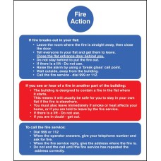 Fire Action Notice (Stay Put) for Flats Fire Action Notice (Stay Put) for Flats