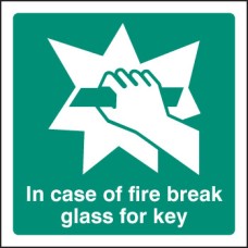 In Case of Fire Break Glass for Key In Case of Fire Break Glass for Key