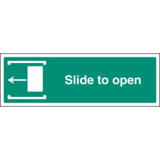 Slide to Open - Arrow Left Slide to Open - Arrow Left