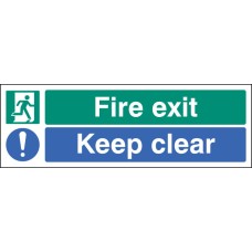 Fire Exit - Keep Clear Fire Exit - Keep Clear