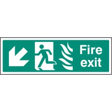 HTM Fire Exit - Arrow Down Left HTM Fire Exit - Arrow Down Left
