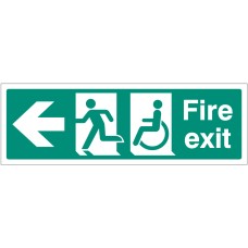 Disabled Fire Exit - Arrow Left Disabled Fire Exit - Arrow Left