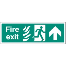 HTM Fire Exit - Arrow Up / Straight On HTM Fire Exit - Arrow Up / Straight On