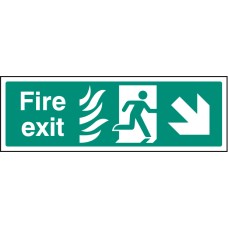HTM Fire Exit - Arrow Down Right HTM Fire Exit - Arrow Down Right