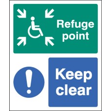 Refuge Point Keep Clear Refuge Point Keep Clear