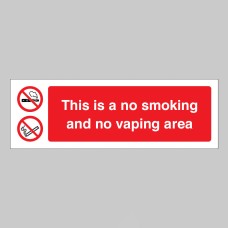 This is a No Smoking and No Vaping Area