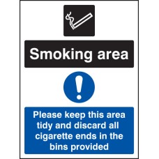 Smoking Area - Keep Area Tidy and Discard All Ends in Bins Smoking Area - Keep Area Tidy and Discard All Ends in Bins