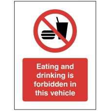 Eating and Drinking is forbidden in this Vehicle Eating and Drinking is forbidden in this Vehicle