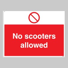 No Scooters Allowed
