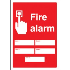 Fire Alarm 5 Zones - Adapt-a-Sign Fire Alarm 5 Zones - Adapt-a-Sign