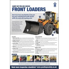 Front Loader Inspection Checklist - Poster (A2) Front Loader Inspection Checklist - Poster (A2)