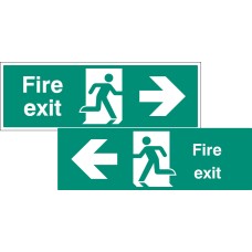 Double Sided Large Fire Exit - Left / Right Double Sided Large Fire Exit - Left / Right