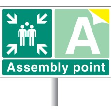 Assembly Point with Channelling - Select Number or Letter Assembly Point with Channelling - Select Number or Letter