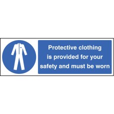 Protective Clothing Provided for Your Safety Must be Worn Protective Clothing Provided for Your Safety Must be Worn