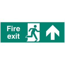 Double Sided Large Fire Exit - Up / Straight On Double Sided Large Fire Exit - Up / Straight On