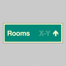 Rooms X-Y - Arrow Up (Specify when ordering) - 
