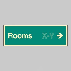 Rooms X-Y - Arrow Right (Specify when ordering) - 