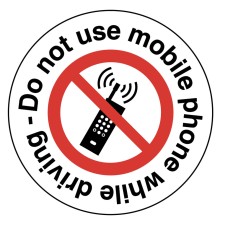 Do not use Mobile Phone while Driving Labels Do not use Mobile Phone while Driving Labels