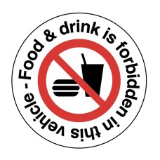 Food and Drink is forbidden in this Vehicle Labels Food and Drink is forbidden in this Vehicle Labels