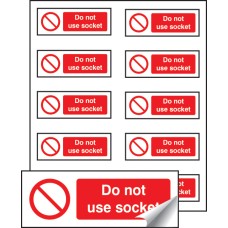 Do Not Use Socket Labels (Sheet of 10) Do Not Use Socket Labels (Sheet of 10)