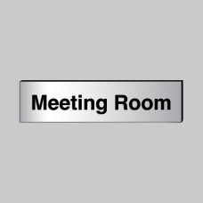 Meeting Room - Engraved - Aluminium / Brass Effect