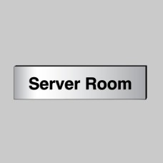 Server Room - Engraved - Aluminium / Brass Effect