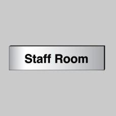 Staff Room - Engraved - Aluminium / Brass Effect
