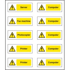 Office Labels (Various Machinery) (Sheet of 10) Office Labels (Various Machinery) (Sheet of 10)