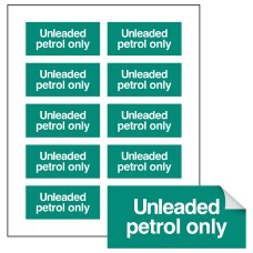 Unleaded Petrol Only - Labels Unleaded Petrol Only - Labels