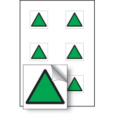Green Triangle Vibration Labels (Sheet of 6) Green Triangle Vibration Labels (Sheet of 6)