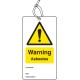 Warning - Asbestos - Double Sided Safety Tag (Pack of 10)