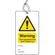 Warning - Equipment Is Locked Out - Double Sided Safety Tag (Pack of 10)