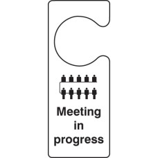 Meeting in Progress - Door Hanger Meeting in Progress - Door Hanger