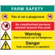 Farm Site Safety Board with 4 Safety Messages