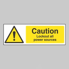 Caution - Lockout all Power Sources