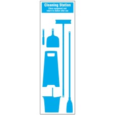Cleaning Station Shadow Board (6 piece) Cleaning Station Shadow Board (6 piece)
