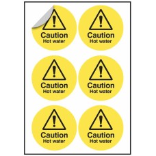 Caution - Hot Water Labels Caution - Hot Water Labels