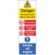 Petroleum Spirit - Highly Flammable - No Smoking, Naked Lights, Mobiles - Switch off Engine