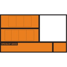 Custom - Hazchem Placard Self Adhesive Retro-Reflective