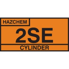 2SE Cylinder Storage Placard Aluminium - Retro-Reflective