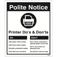 Printer - Do's & Don'ts Printer - Do's & Don'ts