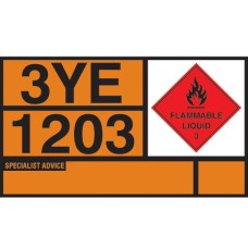 Petrol / Benzine - Self Adhesive Vinyl Hazchem Placard