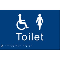 Braille - Toilet Ladies / Disabled Braille - Toilet Ladies / Disabled
