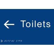 Braille - Toilets - Arrow Left Braille - Toilets - Arrow Left