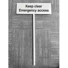 Keep Clear - Emergency Access - Verge Sign Keep Clear - Emergency Access - Verge Sign